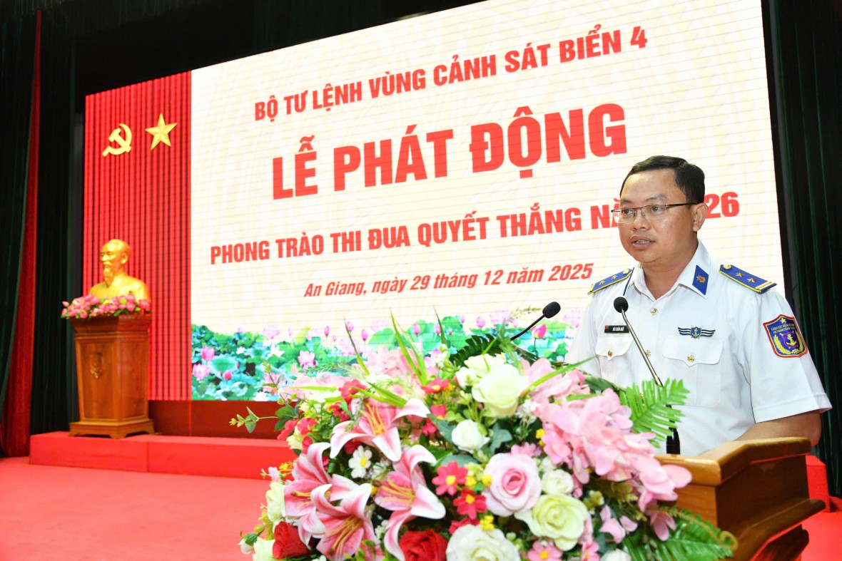 BTL Vùng Cảnh sát biển 4 quyết tâm thi đua hoàn thành thắng lợi nhiệm vụ năm 2026