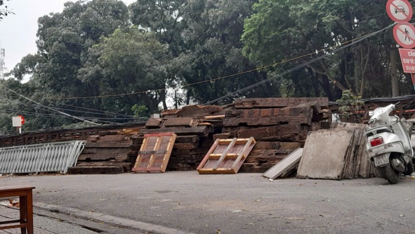 Hình cảnh cầu Long Biên sau 2 tháng sửa chữa