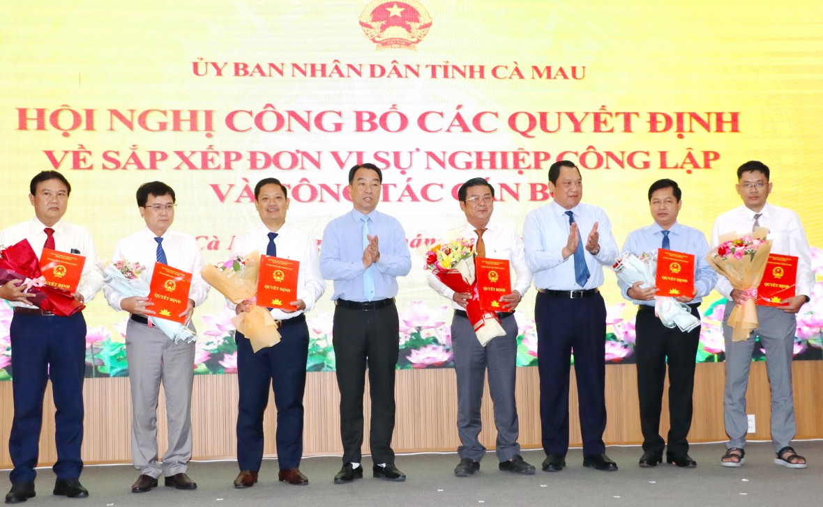 Cà Mau sắp xếp các đơn vị sự nghiệp công lập, kiện toàn bộ máy phục vụ phát triển Cà Mau sắp xếp các đơn vị sự nghiệp công lập, kiện toàn bộ máy phục vụ phát triển