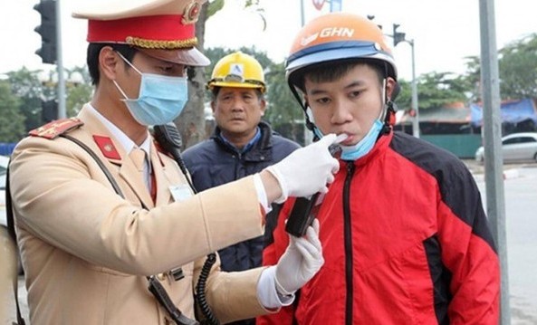 Hơn 3.300 trường hợp vi phạm nồng độ cồn ngày thứ 2 nghỉ Tết Dương lịch