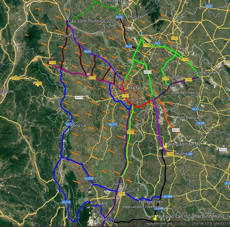 Tạm thời cấm xe tải trên 10 tấn qua Vành đai 3 trên cao