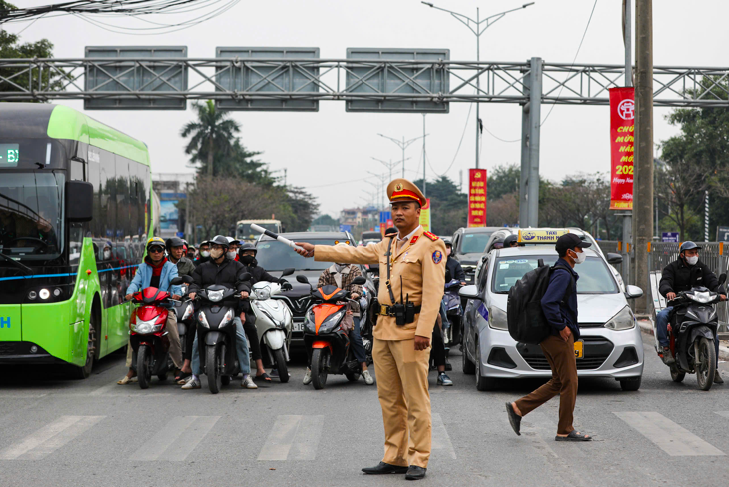 Phòng CSGT chủ động phương án bảo đảm giao thông, phục vụ nhân dân trở lại TP sau kỳ nghỉ Tết.