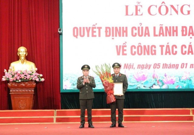 Đại tá Nguyễn Tiến Đạt giữ chức Thủ trưởng Cơ quan An ninh điều tra Công an TP Hà Nội