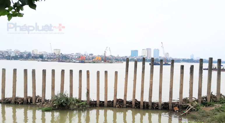 Cầu Trần Hưng Đạo gần 17.000 tỷ đồng bắc qua sông Hồng sau gần 3 tháng thi công