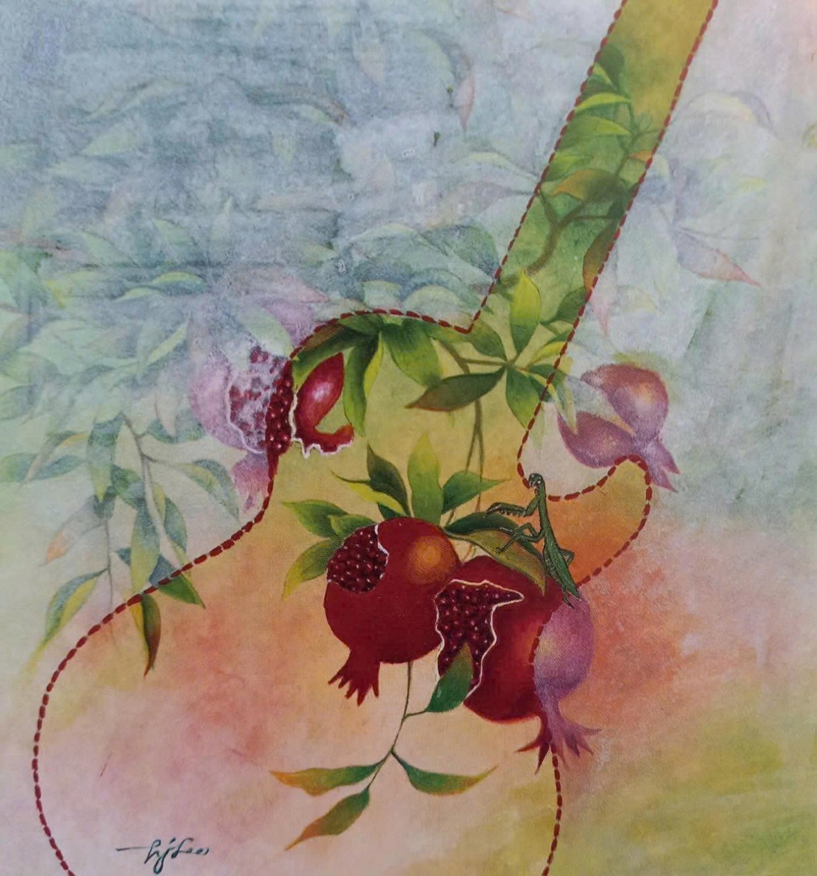 Hoà điệu – Màu nước; Tác giả: Lee Hyang Jae. 