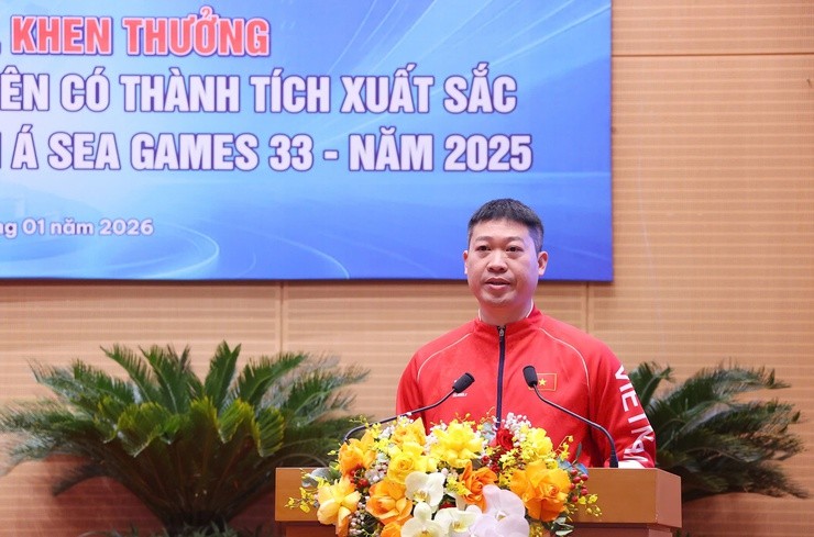 Hà Nội tuyên dương các vận động viên, huấn luyện viên đạt thành tích cao tại SEA Games 33