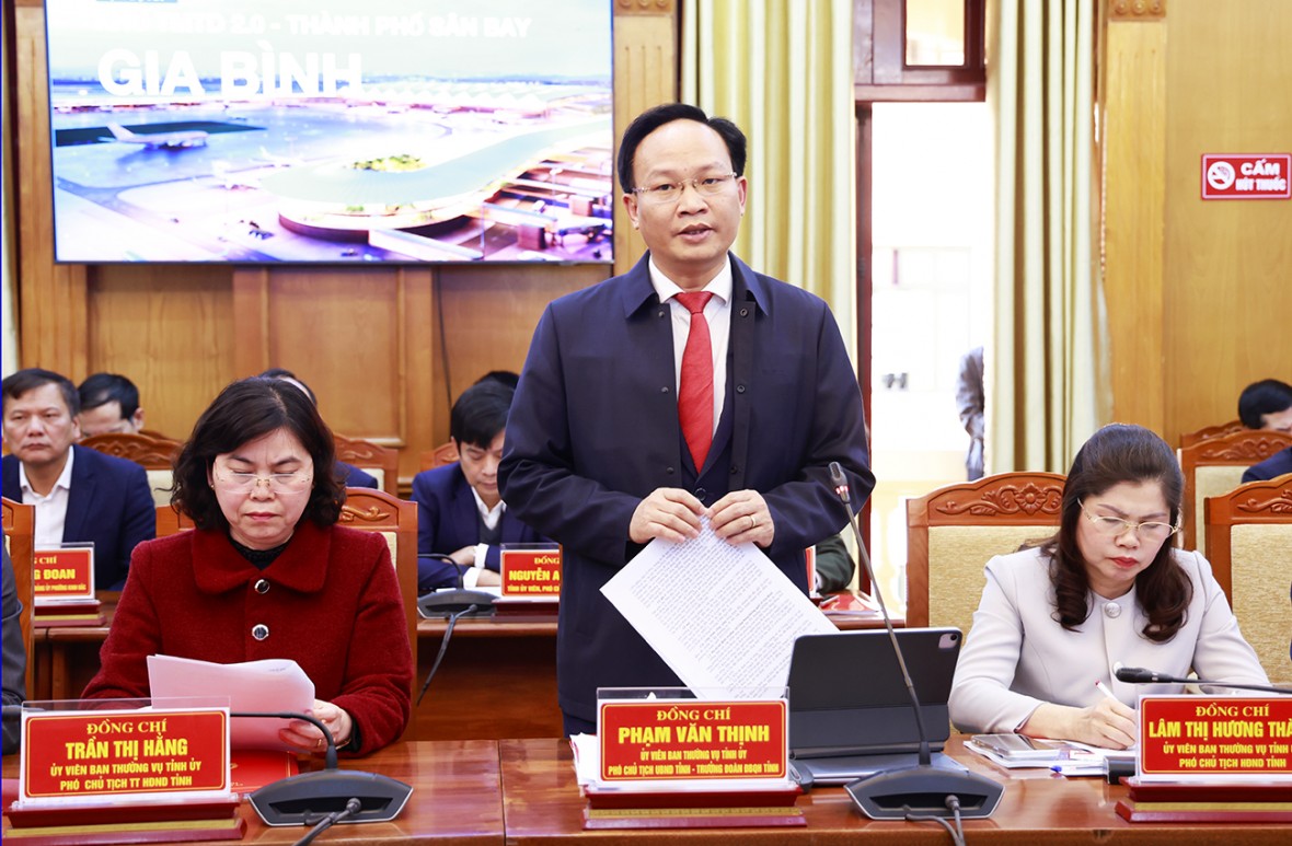 Bộ trưởng Bộ Công an Lương Tam Quang làm việc với tỉnh Bắc Ninh về tiến độ giải phóng mặt bằng Cảng hàng không quốc tế Gia Bình