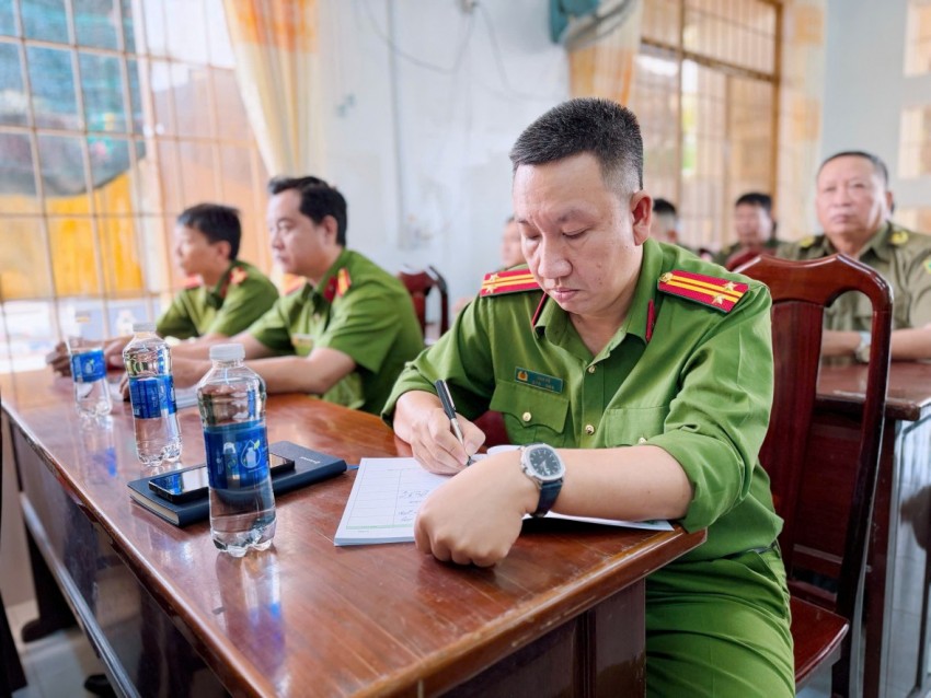 Công an xã Đại Phước tổng kết công tác năm 2025, quyết tâm hoàn thành nhiệm vụ 2026