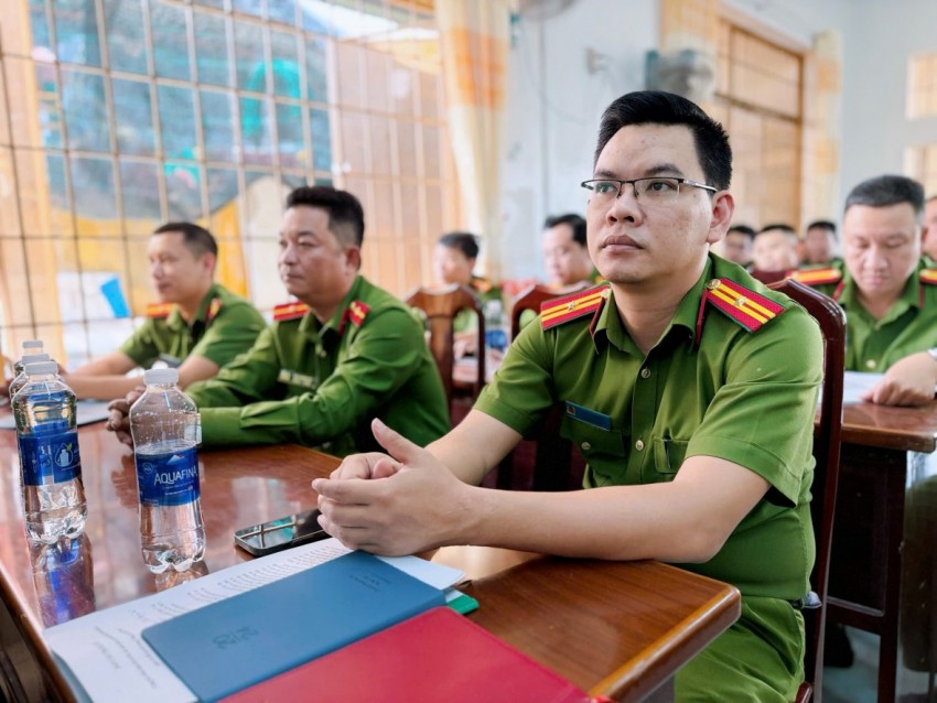 Công an xã Đại Phước tổng kết công tác năm 2025, quyết tâm hoàn thành nhiệm vụ 2026