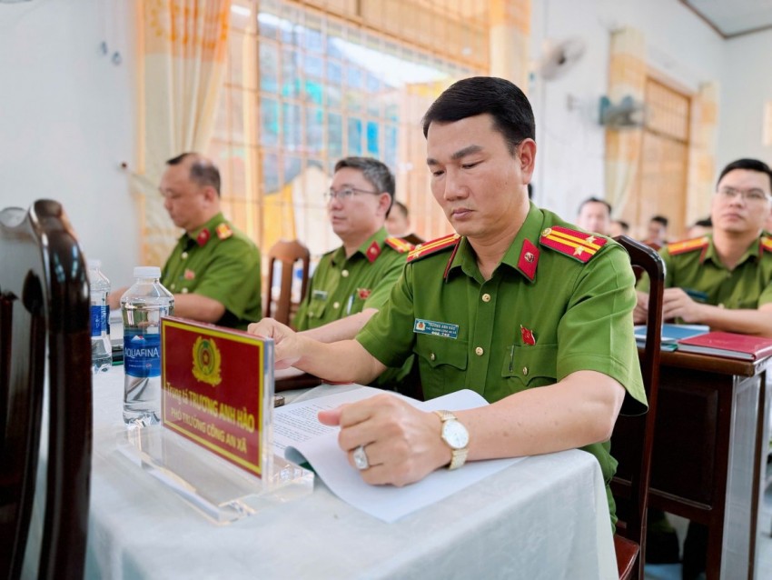 Công an xã Đại Phước tổng kết công tác năm 2025, quyết tâm hoàn thành nhiệm vụ 2026