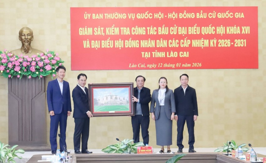 Kiểm tra, giám sát công tác chuẩn bị bầu cử tại tỉnh Lào Cai