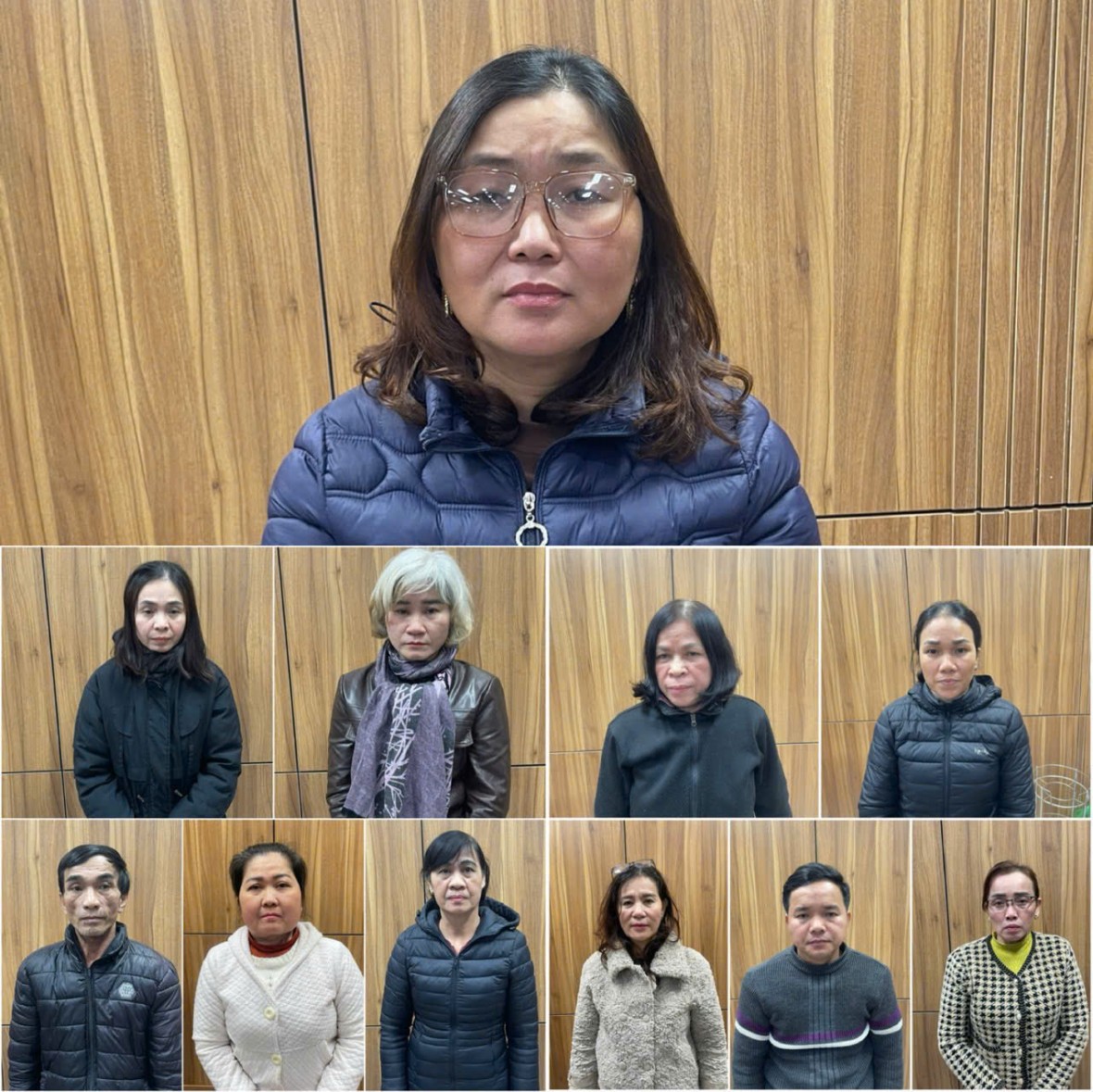 11 đối tượng bị tạm giữ hình sự - Ảnh Công an Quảng Trị.