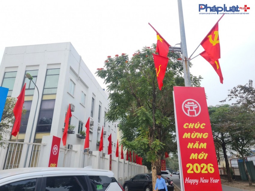 Phường Xuân Phương rực rỡ cờ hoa chào mừng Đại hội Đại biểu toàn quốc lần thứ XIV của Đảng