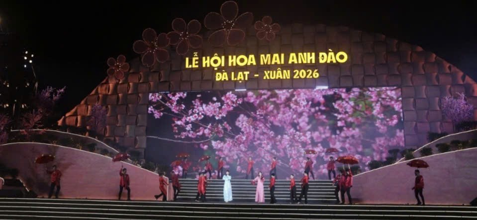 Đà Lạt rực rỡ sắc xuân: Khai mạc Lễ hội hoa mai anh đào 2026