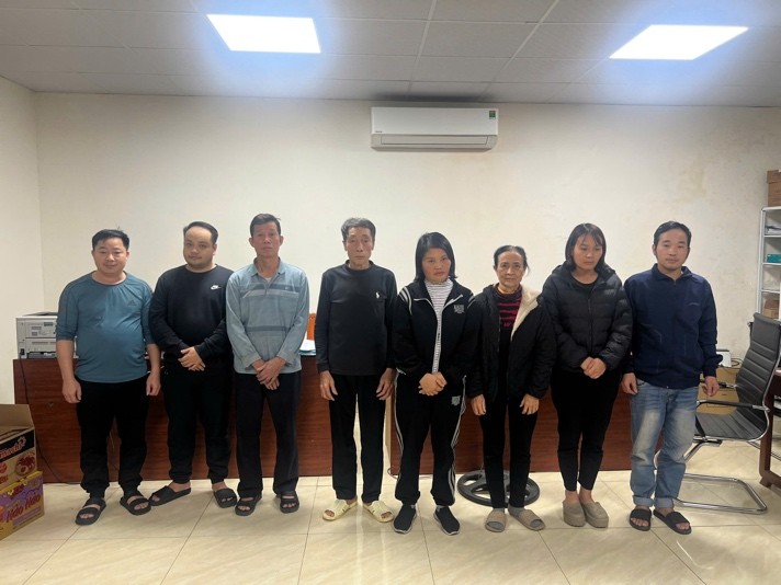 Các đối tượng trong vụ án. Ảnh: CACC