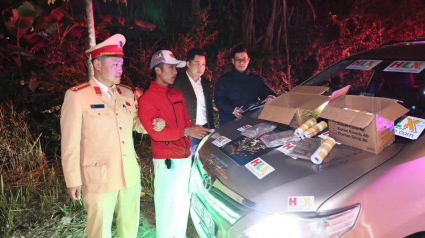 Bắt quả tang thanh niên 9X tự chế gần 16kg pháo nổ