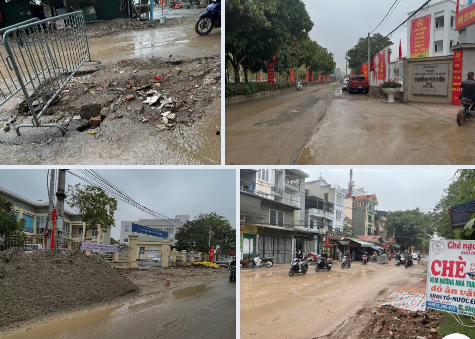 Hà Nội: Dự án mở rộng đường Phú Diễn thi công ì ạch, tiềm ẩn nguy cơ mất an toàn giao thông