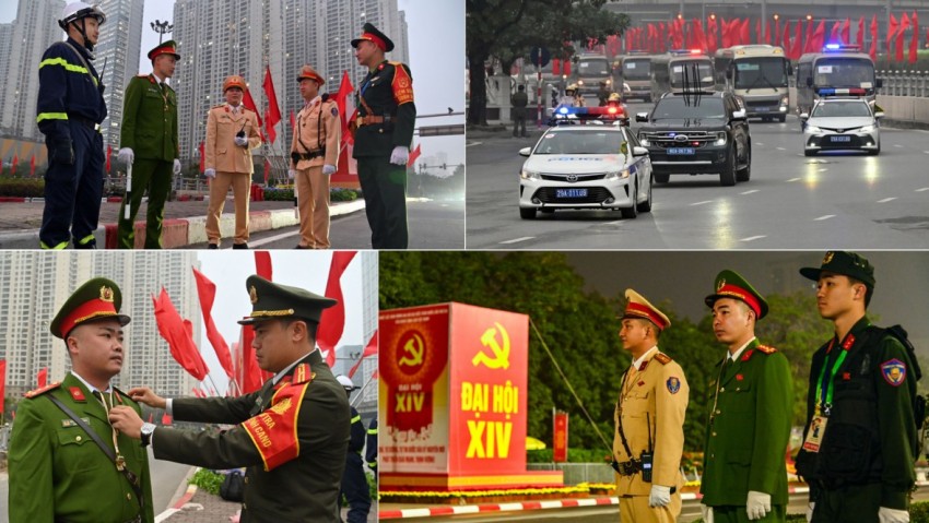 Hình ảnh ấn tượng của Công an Thủ đô trong ngày đầu tiên của Đại hội Đảng toàn quốc lần thứ XIV Hình ảnh ấn tượng của Công an Thủ đô trong ngày đầu tiên của Đại hội Đảng toàn quốc lần thứ XIV