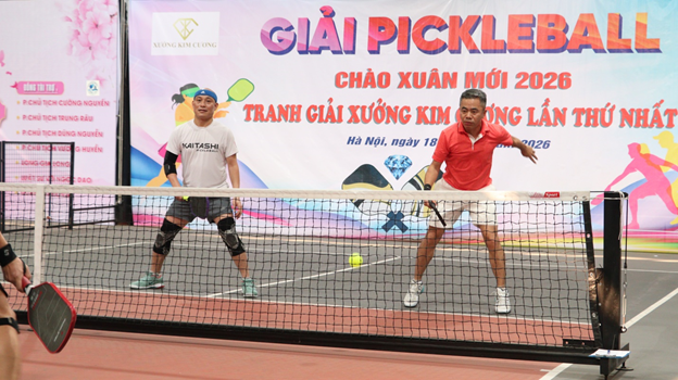 Sôi nổi Giải Pickleball Kim Cương và Captain Xứ Nghệ Master Championship 2026