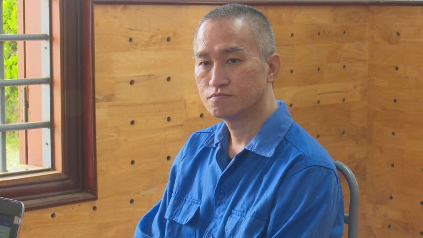 Đỗ Thanh Tâm tại cơ quan Công an