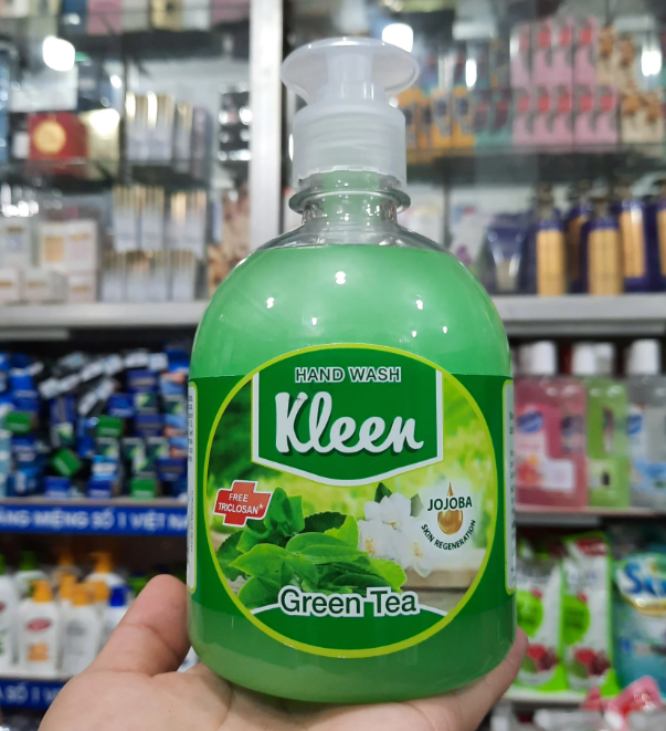 Sữa rửa tay Kleen - hương trà xanh. Sữa rửa tay Kleen - hương trà xanh.