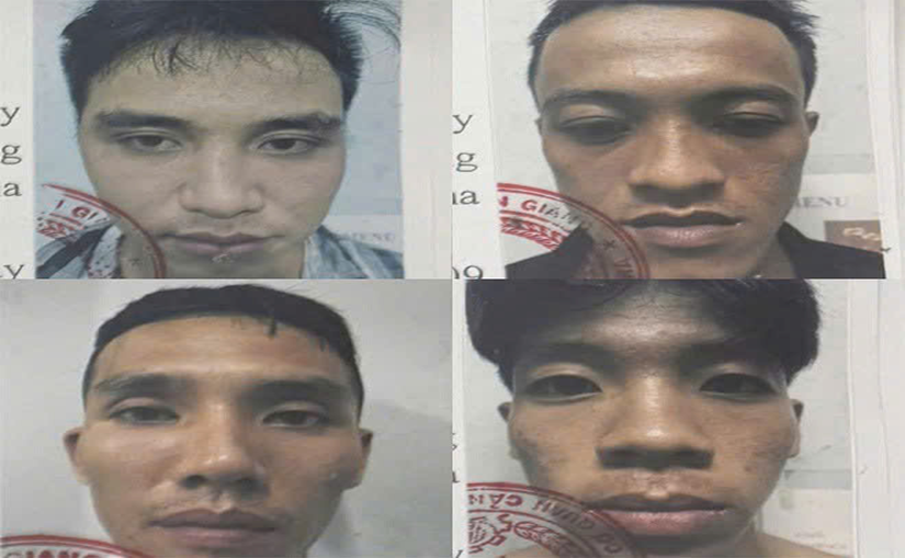 Hình ảnh các đối tượng Nguyễn Minh Luân, Võ Ngọc Sơn, Bạch Thanh Lên và La Hoàng Hôn trốn khỏi nơi giam giữ. (Ảnh: Công an TP Cần Thơ) Hình ảnh các đối tượng Nguyễn Minh Luân, Võ Ngọc Sơn, Bạch Thanh Lên và La Hoàng Hôn trốn khỏi nơi giam giữ. (Ảnh: Công an TP Cần Thơ)