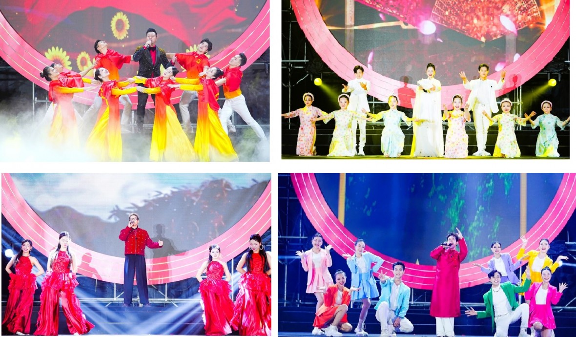 Các tiết mục văn nghệ đặc sắc diễn ra tại Chương trình “Vững bước mùa Xuân mới”.