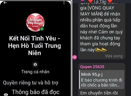 “Kết nối yêu thương tuổi trung niên”, “Hẹn hò nghiêm túc U40–U60”, “Tìm bạn đời tuổi xế chiều”… nhằm thu hút những người độc thân, ly hôn, góa bụa hoặc có nhu cầu làm quen, kết bạn.