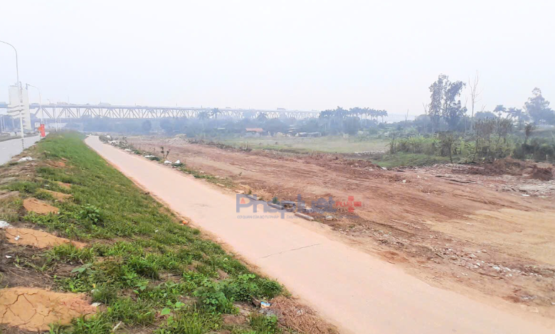 Hiện trạng khu đất làm công viên - nơi khởi đầu cho Trục đại lộ cảnh quan sông Hồng