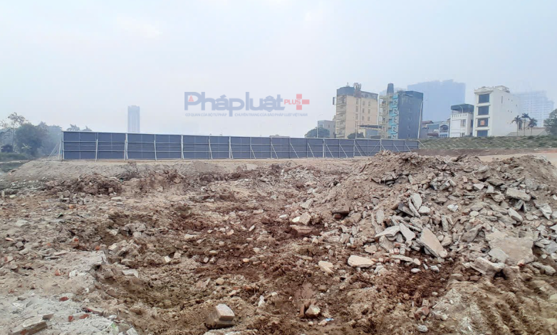 Hiện trạng khu đất làm công viên - nơi khởi đầu cho Trục đại lộ cảnh quan sông Hồng