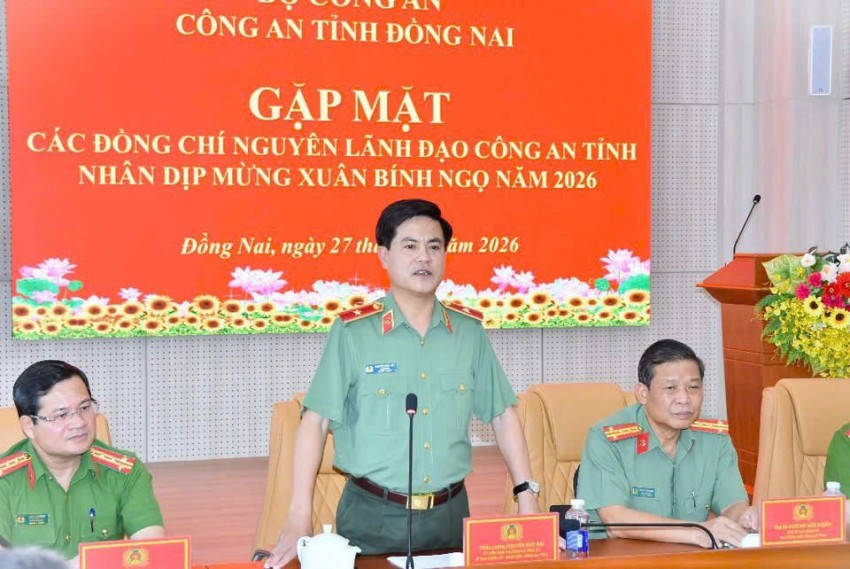Công an tỉnh Đồng Nai gặp mặt nguyên lãnh đạo Công an tỉnh nhân dịp Tết Nguyên đán Bính Ngọ 2026