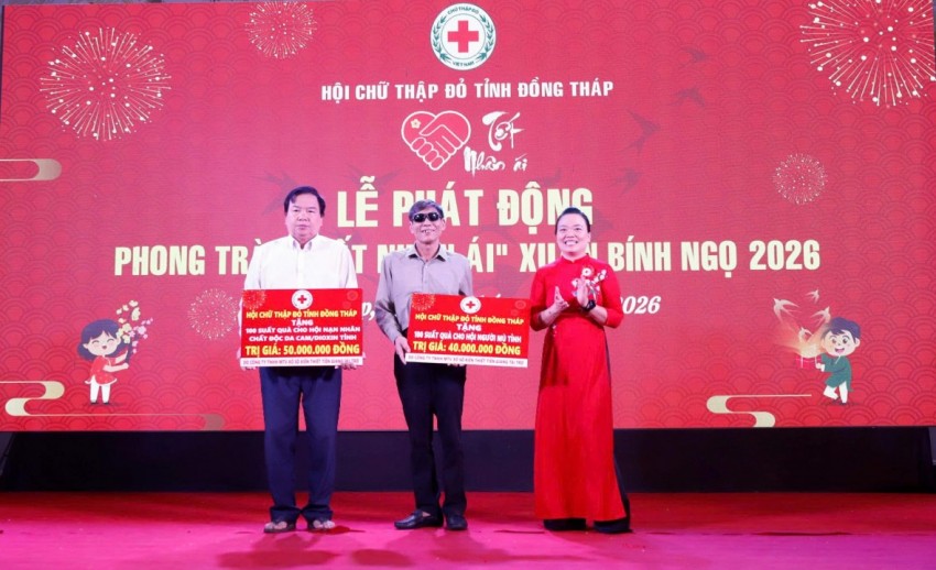 Đồng Tháp: Lễ phát động phong trào Tết Nhân ái - Xuân Bính Ngọ 2026 Đồng Tháp: Lễ phát động phong trào Tết Nhân ái - Xuân Bính Ngọ 2026