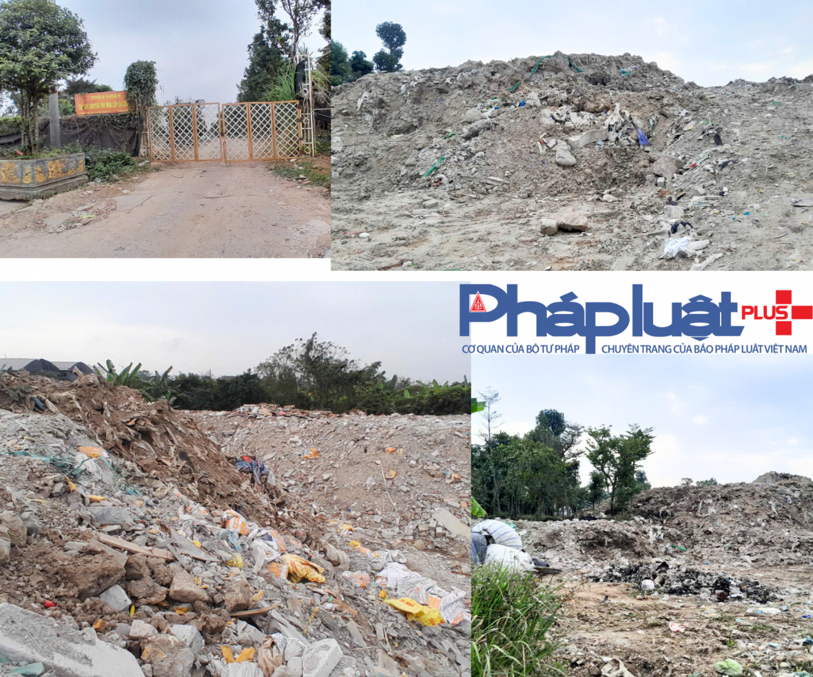 Cận cảnh bãi rác thải khổng lồ tại xã Bát Tràng khiến 3 giám đốc công ty môi trường bị khởi tố