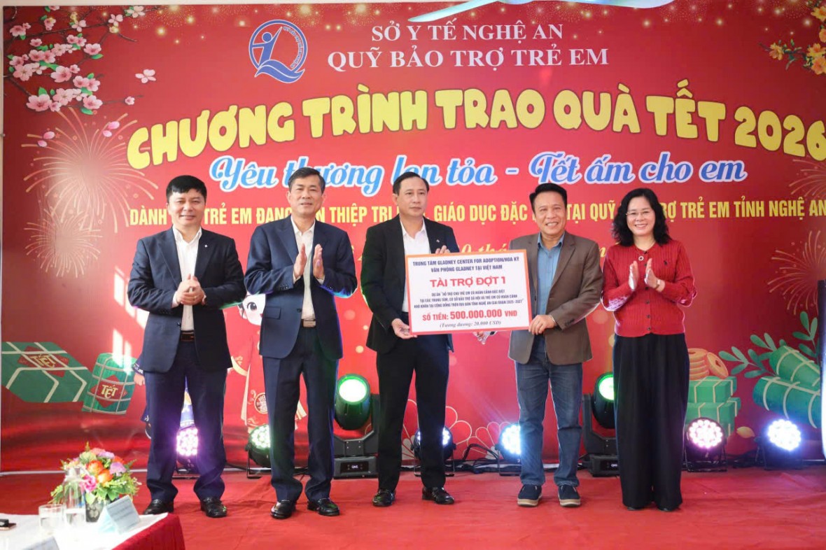 Nghệ An: Chương trình “Yêu thương lan tỏa – Tết ấm cho em” Xuân 2026