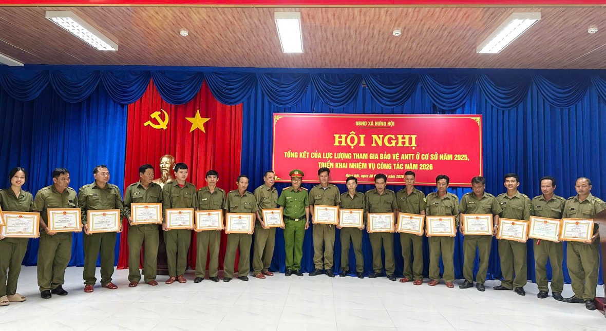 Cà Mau: Công an xã Hưng Hội tổng kết công tác bảo vệ an ninh, trật tự ở cơ sở năm 2025