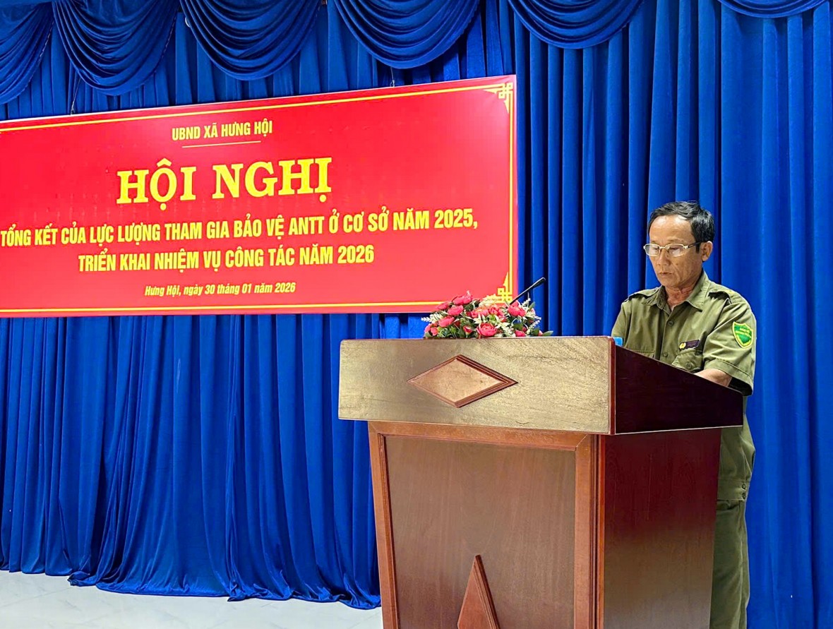 Cà Mau: Công an xã Hưng Hội tổng kết công tác bảo vệ an ninh, trật tự ở cơ sở năm 2025