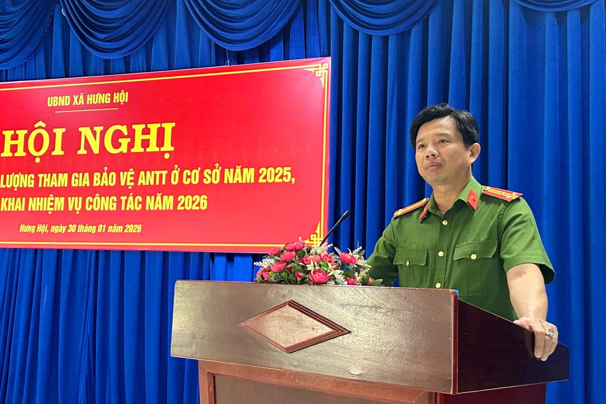 Cà Mau: Công an xã Hưng Hội tổng kết công tác bảo vệ an ninh, trật tự ở cơ sở năm 2025