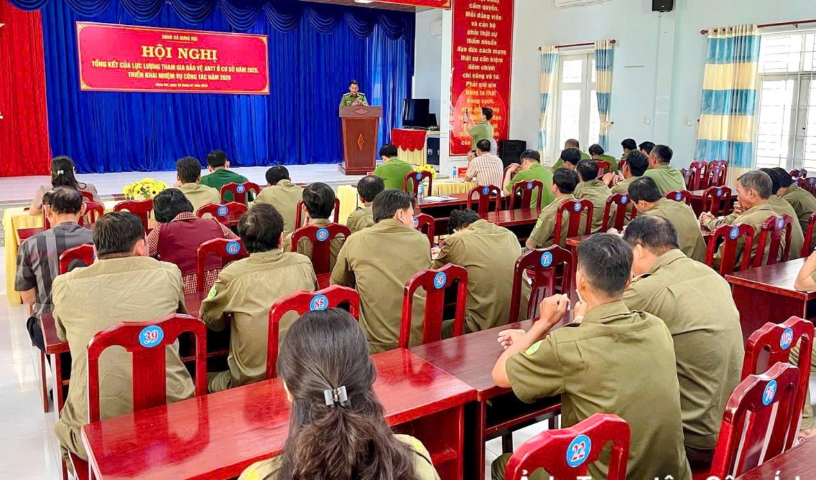 Cà Mau: Công an xã Hưng Hội tổng kết công tác bảo vệ an ninh, trật tự ở cơ sở năm 2025