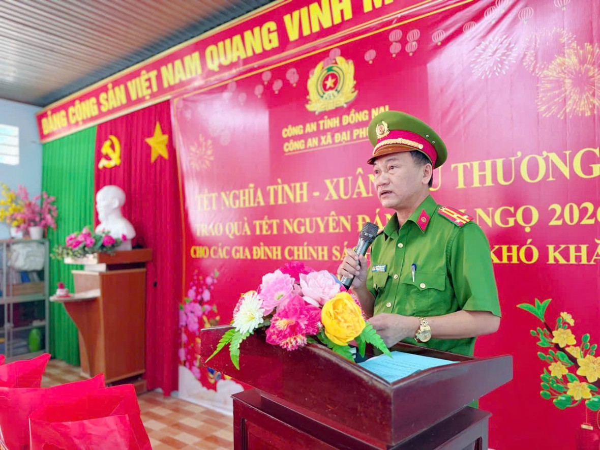 Thượng tá Nguyễn đình khuyên trưởng công an xã đại Phước