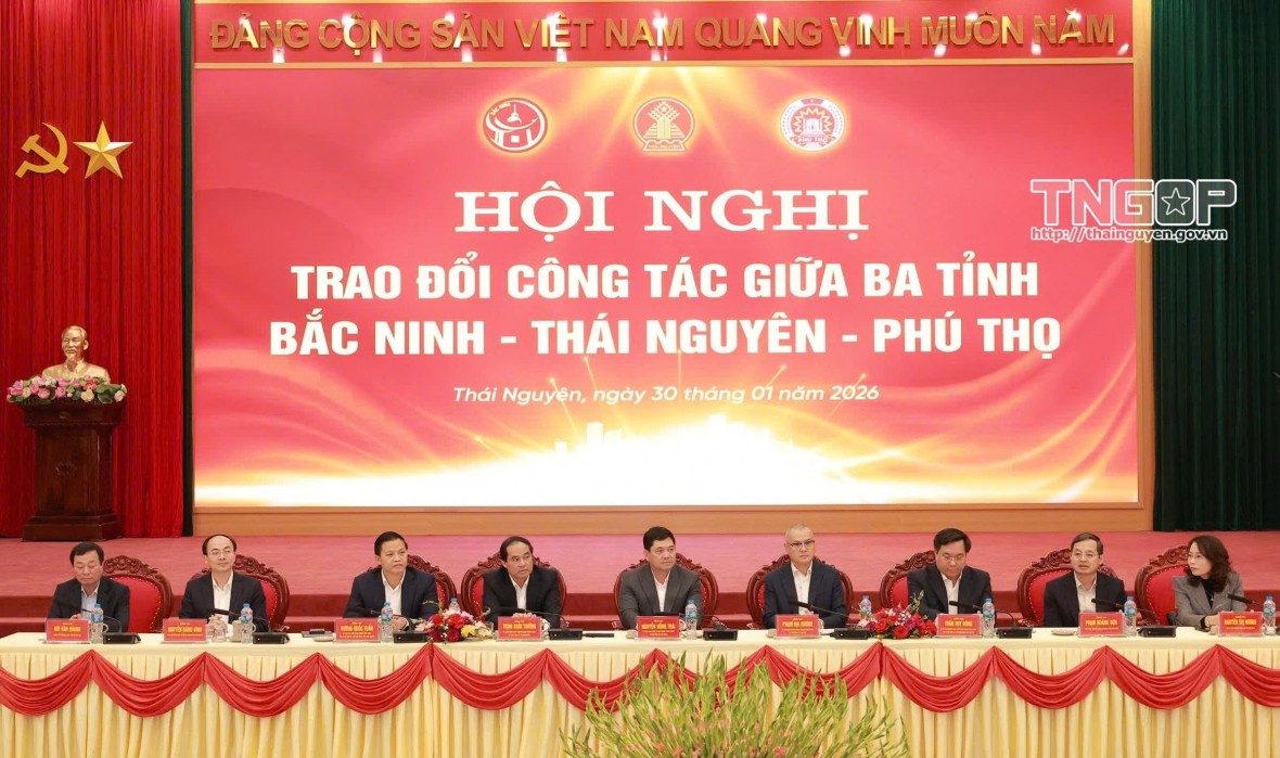 Bắc Ninh - Thái Nguyên - Phú Thọ: Chung ý tưởng, chung khát vọng, tiên phong kết nối, đồng hành phát triển Bắc Ninh - Thái Nguyên - Phú Thọ: Chung ý tưởng, chung khát vọng, tiên phong kết nối, đồng hành phát triển