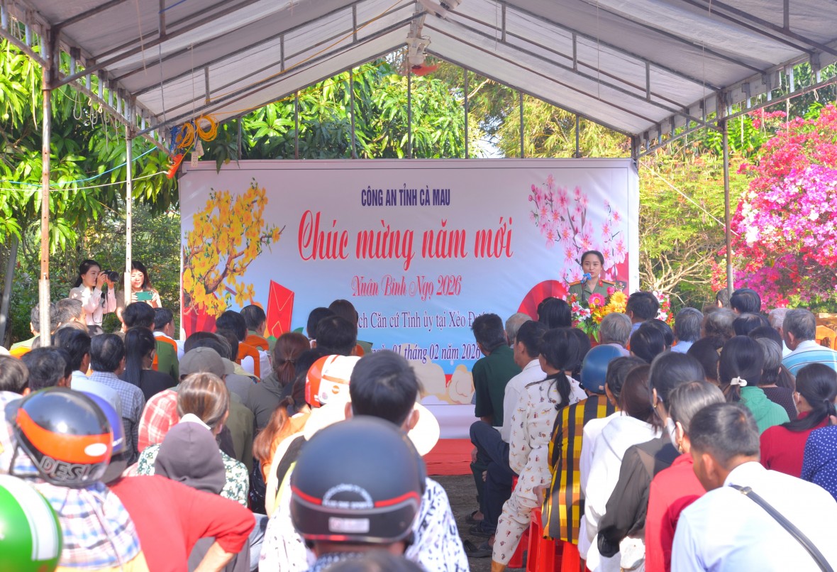 Công an Cà Mau tri ân người có công tại Khu căn cứ Tỉnh uỷ Xẻo Đước