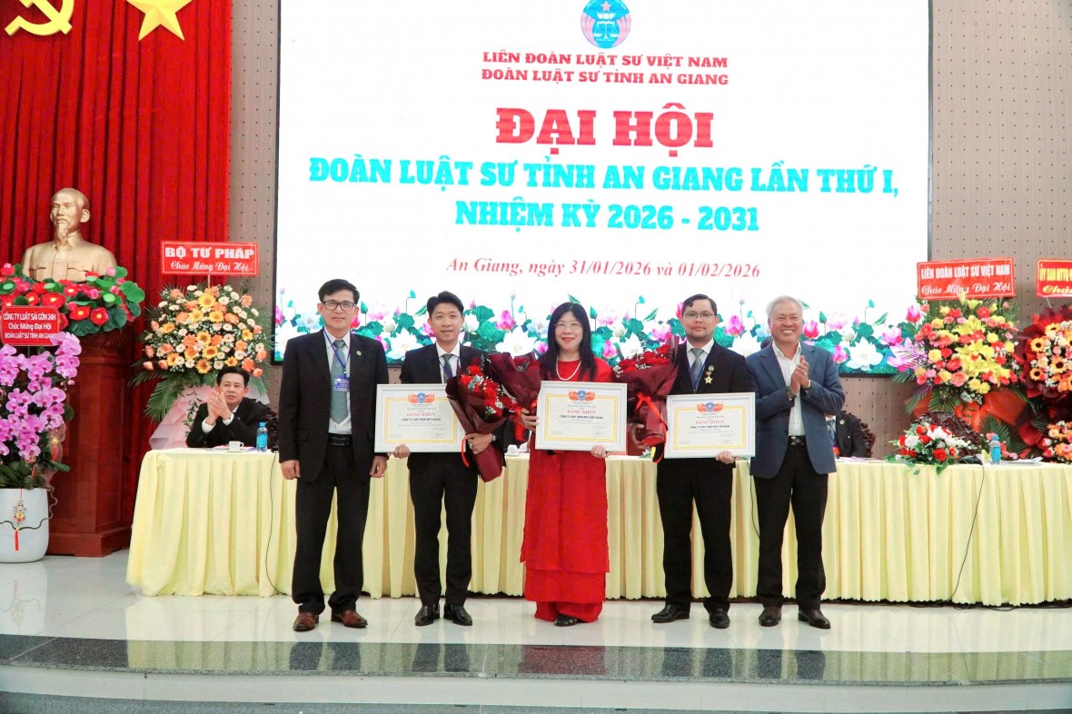 Luật sư Phạm Anh Vũ giữ chức Chủ nhiệm Đoàn Luật sự tỉnh An Giang nhiệm kỳ 2026 - 2031