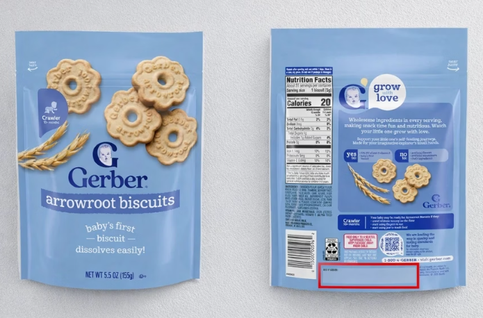Sản phẩm bánh quy bột sắn Gerber bị thu hồi. Sản phẩm bánh quy bột sắn Gerber bị thu hồi.