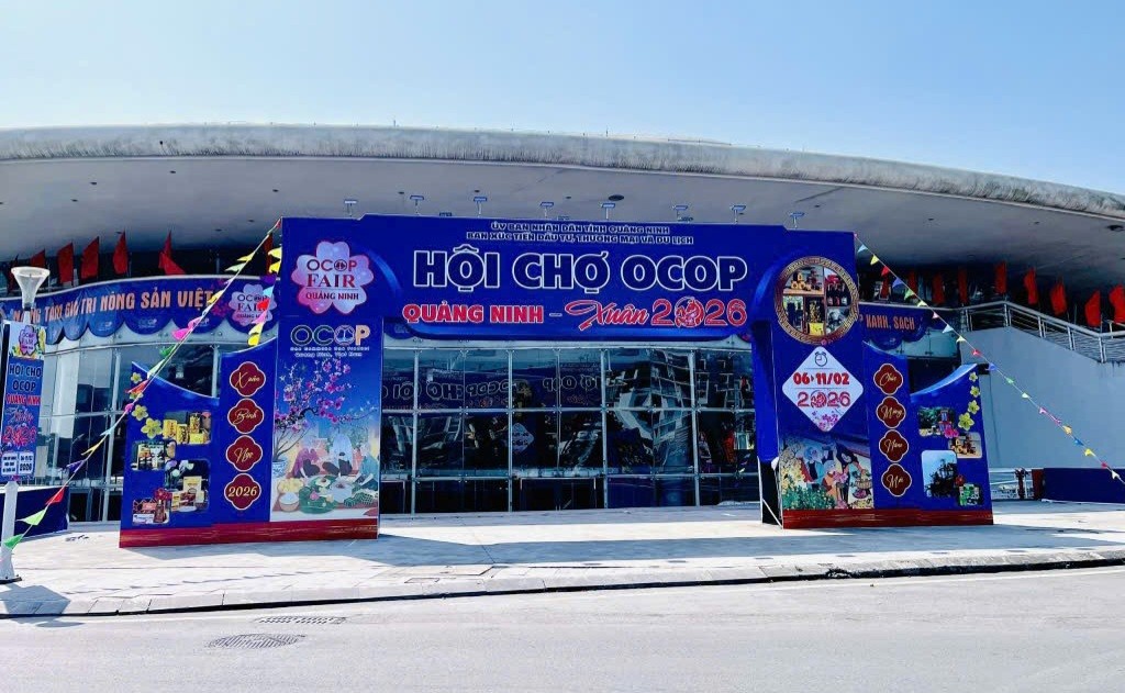 Hội chợ OCOP Quảng Ninh Xuân 2026 quy tụ 220 gian hàng, diễn ra từ 6 - 11/2 Hội chợ OCOP Quảng Ninh Xuân 2026 quy tụ 220 gian hàng, diễn ra từ 6 - 11/2