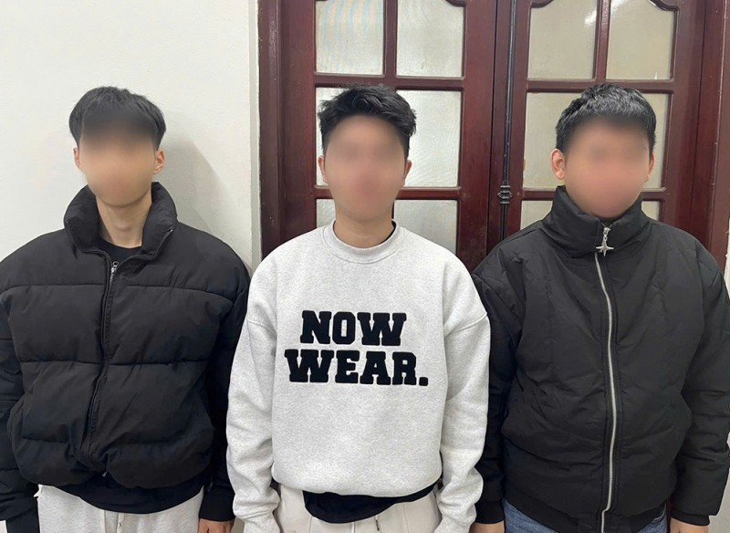 Ba đối tượng bị cảnh sát khởi tố (Ảnh: Công an Tuyên Quang).