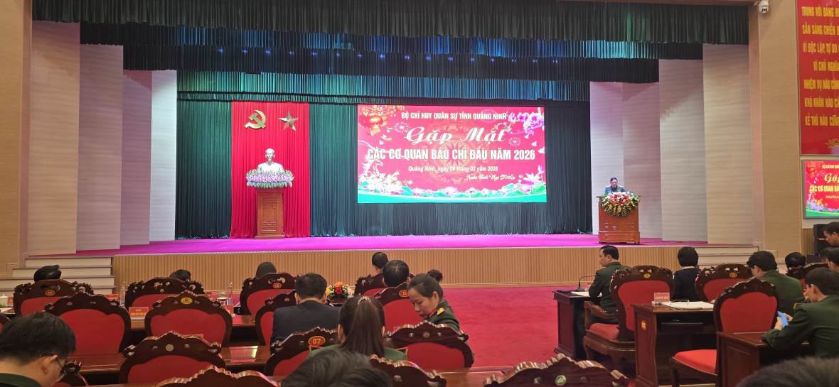 Bộ CHQS tỉnh Quảng Ninh gặp mặt báo chí đầu Xuân 2026