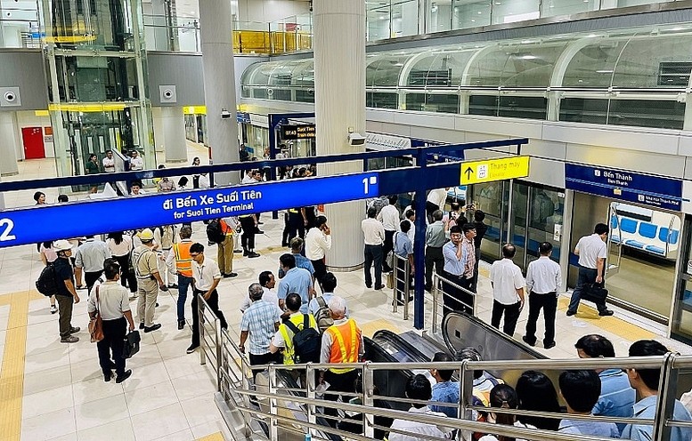 Khu nhà Ga dự án tuyến Metro số 1 Bến Thành - Suối Tiên - Ảnh: Bộ Xây dựng