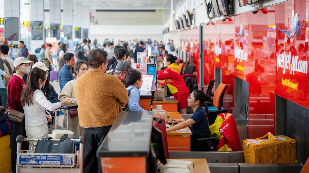 Sân bay Nội Bài dự kiến đón lượng khách cao kỷ lục vào Tết Nguyên đán