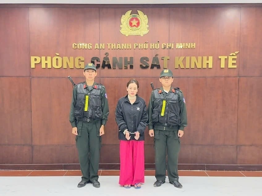 Trương Thị Hồng tại cơ quan điều tra.