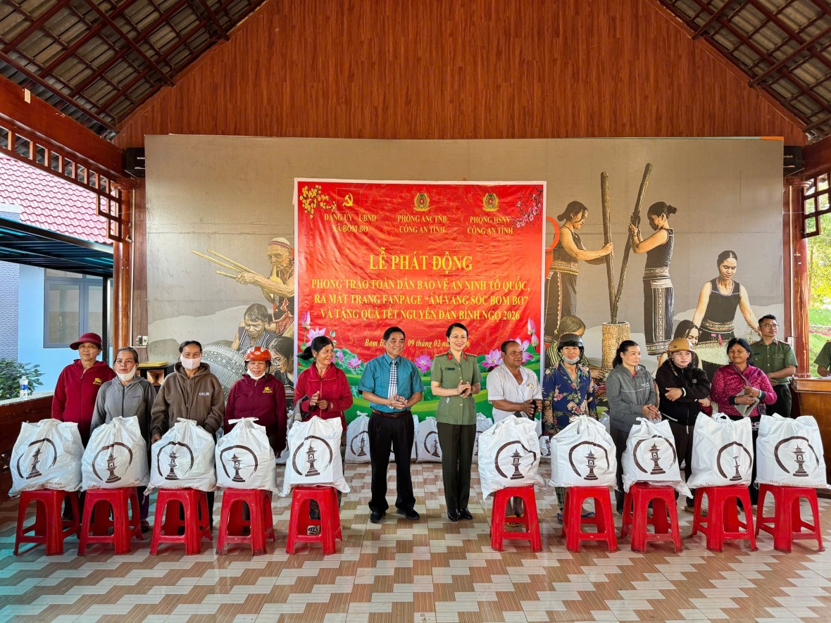 Công an tỉnh Đồng Nai: Đẩy mạnh an sinh xã hội, dân vận gắn với phát động phong trào toàn dân bảo vệ ANTQ tại xã Bom Bo